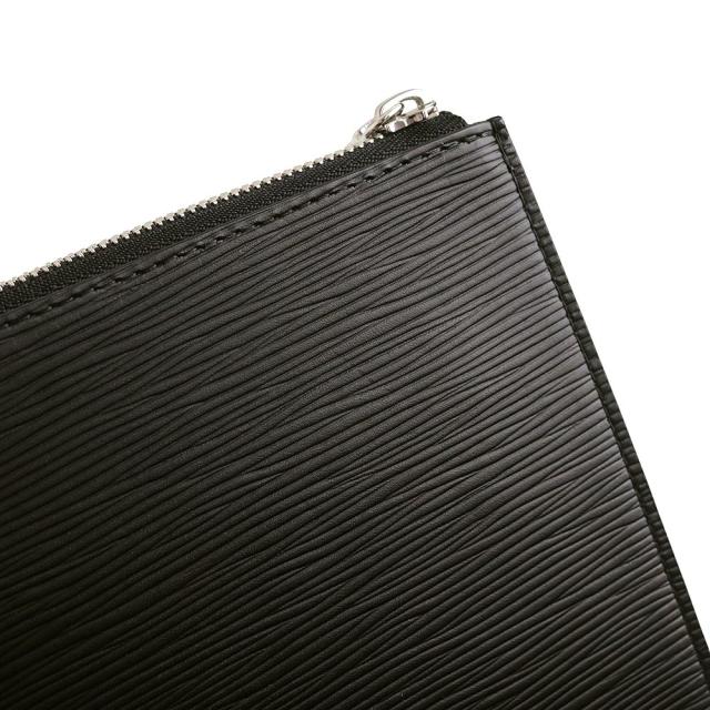 （未当てはめる 見せびらかす品）LOUIS VUITTON ルイ ヴィトン M64153 ポシェット ワット秒 GM NM エピレザー ノワール 黒いこと クラッチペダル御徒面子 二つ目 しろがね色金具