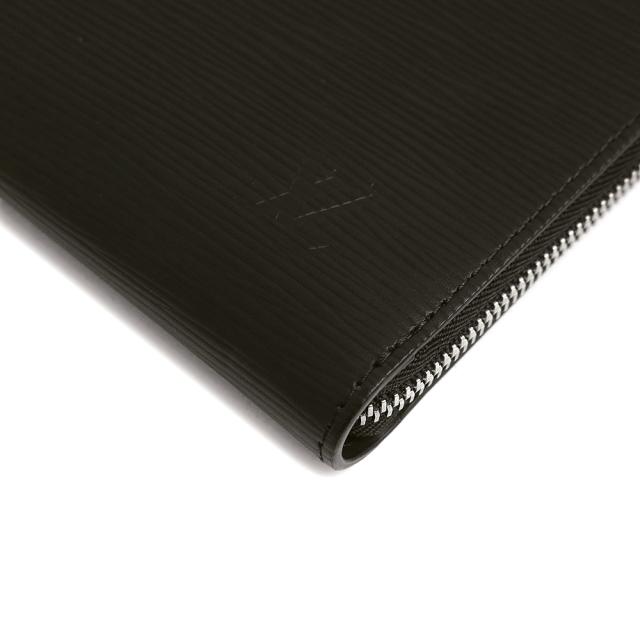 （未当てはめる 見せびらかす品）LOUIS VUITTON ルイ ヴィトン M64153 ポシェット ワット秒 GM NM エピレザー ノワール 黒いこと クラッチペダル御徒面子 二つ目 しろがね色金具