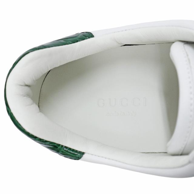 （新品・未使用品）GUCCI グッチ 791399 エース ウェブ ストライプ レザー ホワイト グリーン レッド スニーカー シューズ 靴 厚底 #36.5 23.5cm 箱付_7