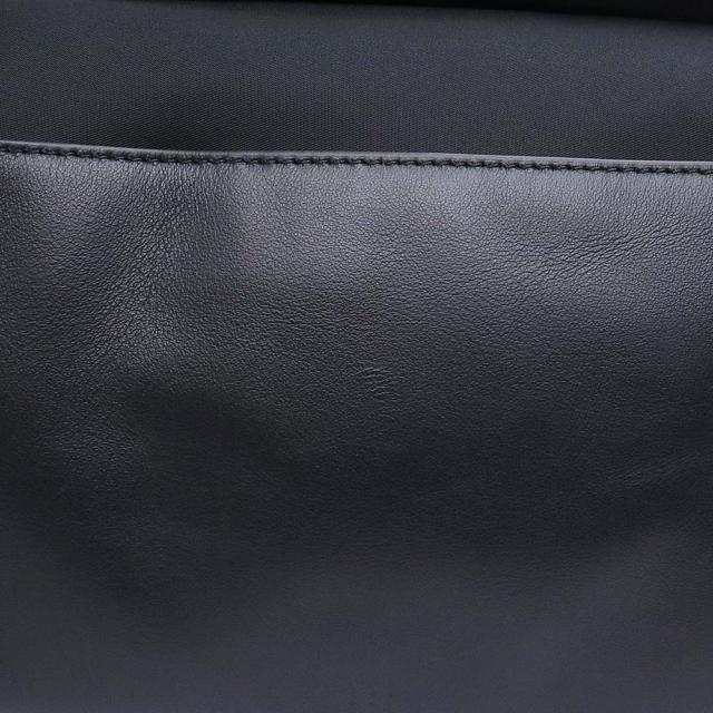 （未使用　展示品）BURBERRY バーバリー 8071036 EKD バックパック リュック デイパック ナイロン レザー ブラック シルバー金具_10