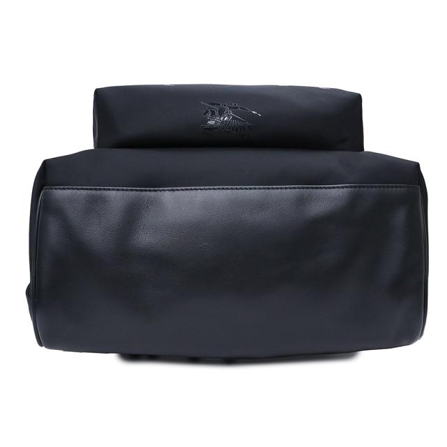 （未使用　展示品）BURBERRY バーバリー 8071036 EKD バックパック リュック デイパック ナイロン レザー ブラック シルバー金具_5