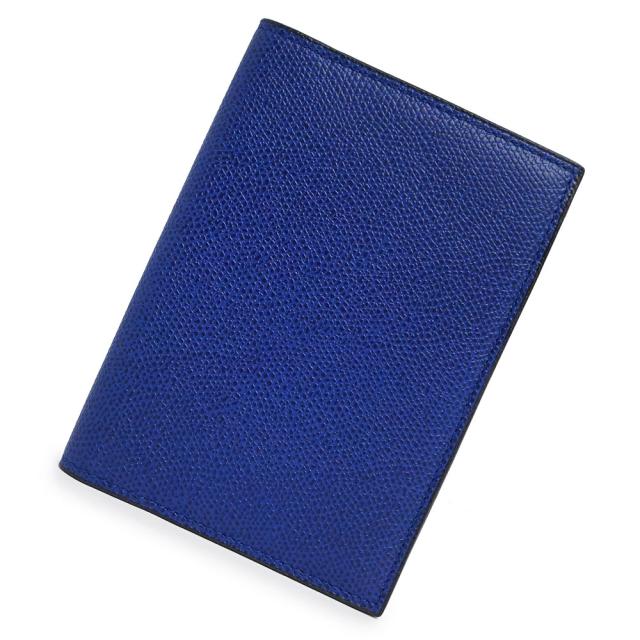 （新品・未使用品）Valextra ヴァレクストラ SGNL0049028L99TA99 パスポートケース 3カード カーフスキン ロイヤルブルー ドキュメントホルダー レザー 箱付