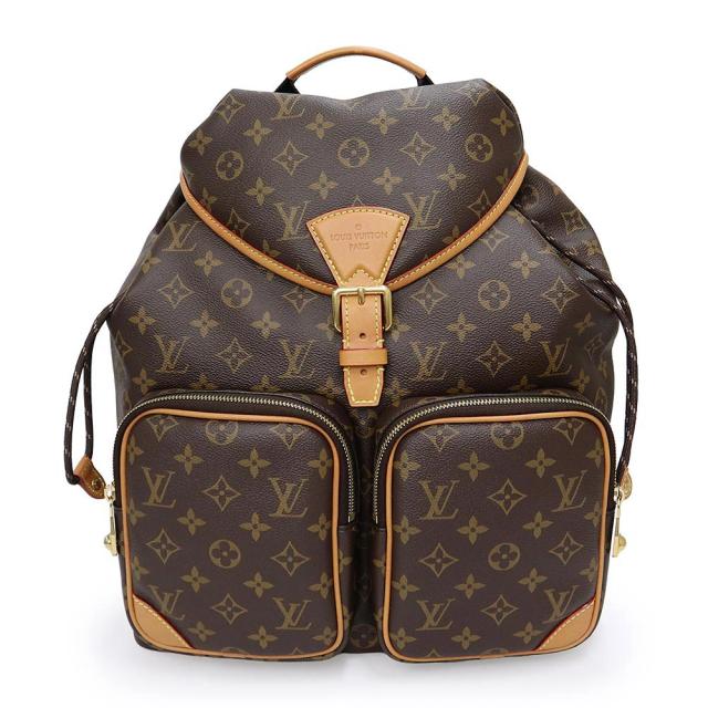 （未使用　展示品）LOUIS VUITTON ルイ ヴィトン M14015 モンスリ カーゴ モノグラム ブラウン ベージュ リュック デイパック バックパック ヴィンテージゴールド金具