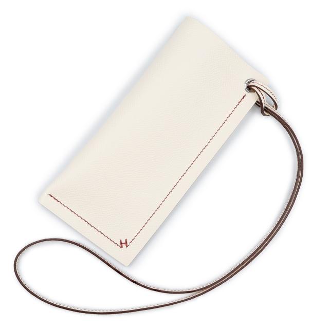 （新品・未使用品）HERMES エルメス Hセリエ 眼鏡 サングラス ヴォーエプソン Nata ナタ Rouge Venitienne ルージュベネチアン ホワイト レッド U刻印 メガネケース レザー シルバー金具 箱付