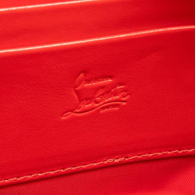 （未使用　展示品）Christian Louboutin クリスチャンルブタン 1245217 ZIP N FLAP コットン レザー スモーキー グレー ショルダーバッグ 斜め掛け シルバー金具_8