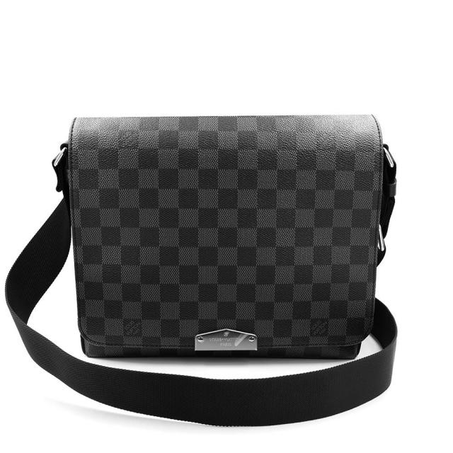 （未使用　展示品）LOUIS VUITTON ルイ ヴィトン N40349 ディストリクト PM NV2 ダミエグラフィット ブラック メッセンジャー ショルダーバッグ 斜め掛け シルバー金具