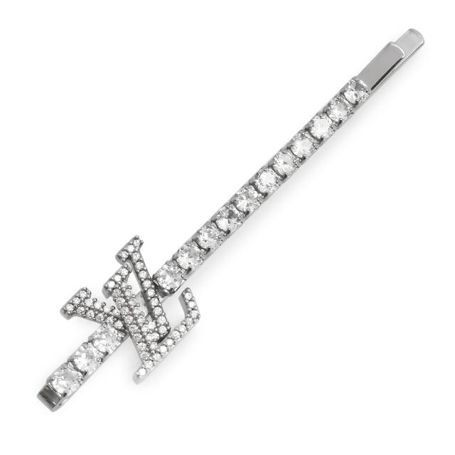 （新品・未使用品）LOUIS VUITTON ルイ ヴィトン M03252 LV アイコニック ストラス ヘアピン ラインストーン シルバー ヘアアクセサリー 箱付