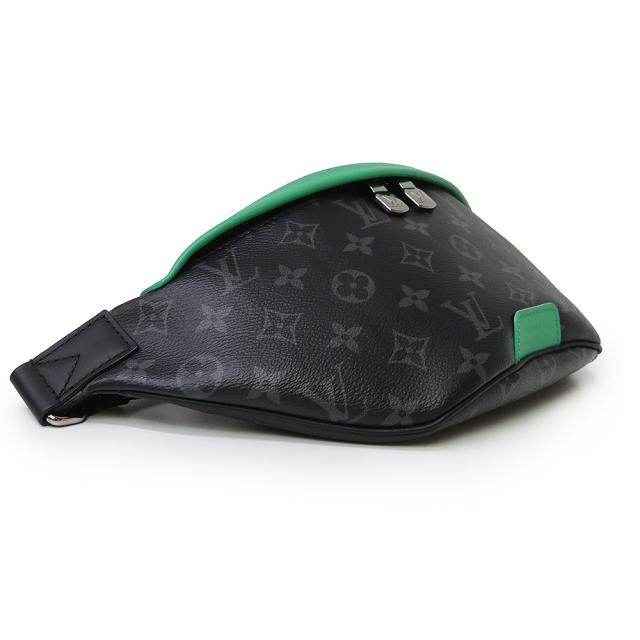 （未使用　展示品）LOUIS VUITTON ルイ ヴィトン M25924 ディスカバリー バムバッグ PM モノグラムエクリプス レザー バンブーグリーン ブラック ウエストバッグ クロスボディ 斜め掛け ダークシルバー金具 箱付_3