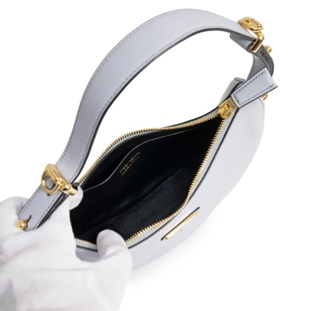 （新品・未使用品）PRADA プラダ 1BC194 アーケ スモール SOFT CALF ソフトカーフ PERLA ペルラ ライトブルー 2Way ショルダーバッグ 斜め掛け ゴールド金具_2