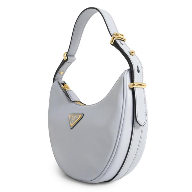 （新品・未使用品）PRADA プラダ 1BC194 アーケ スモール SOFT CALF ソフトカーフ PERLA ペルラ ライトブルー 2Way ショルダーバッグ 斜め掛け ゴールド金具_4
