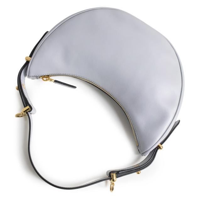 （新品・未使用品）PRADA プラダ 1BC194 アーケ スモール SOFT CALF ソフトカーフ PERLA ペルラ ライトブルー 2Way ショルダーバッグ 斜め掛け ゴールド金具_5