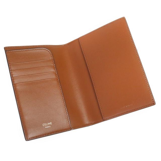 （新品・未使用品）CELINE セリーヌ 4M3432AK1 パスポートケース トリオンフキャンバス カーフスキン ブラック タン ブラウン ドキュメントホルダー レザー_2