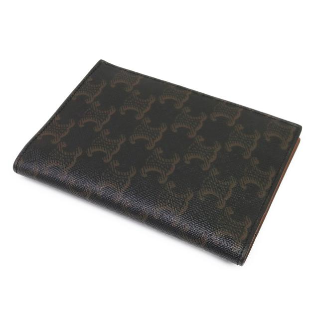 （新品・未使用品）CELINE セリーヌ 4M3432AK1 パスポートケース トリオンフキャンバス カーフスキン ブラック タン ブラウン ドキュメントホルダー レザー_3
