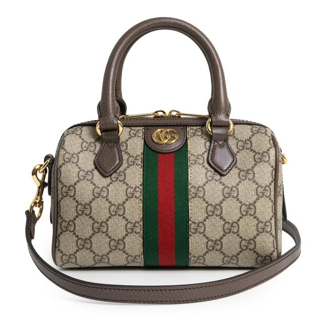 （新品・未使用品）GUCCI グッチ 772053 オフィディア スモール ボストン GGスプリームキャンバス レザー ベージュ ブラウン 2Way ショルダー ハンドバッグ 斜め掛け ゴールド金具