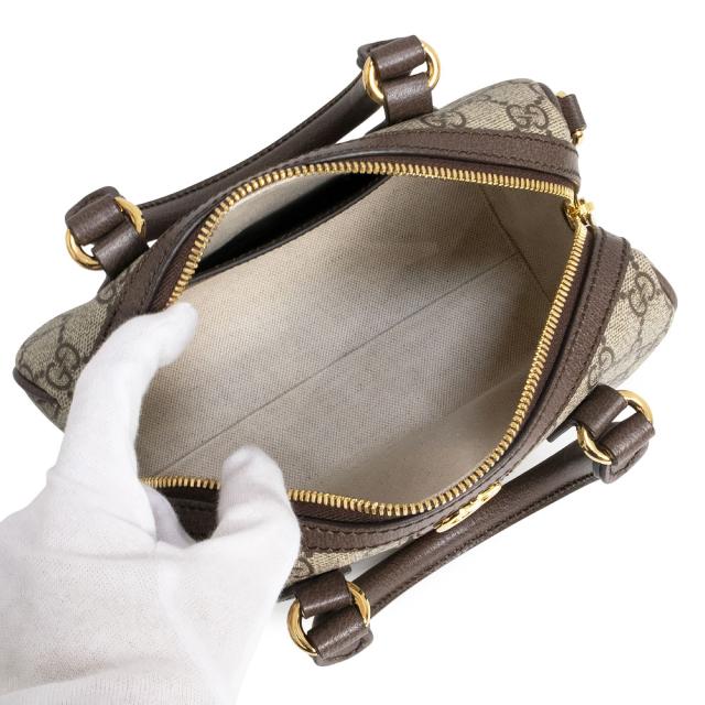 （新品・未使用品）GUCCI グッチ 772053 オフィディア スモール ボストン GGスプリームキャンバス レザー ベージュ ブラウン 2Way ショルダー ハンドバッグ 斜め掛け ゴールド金具_2