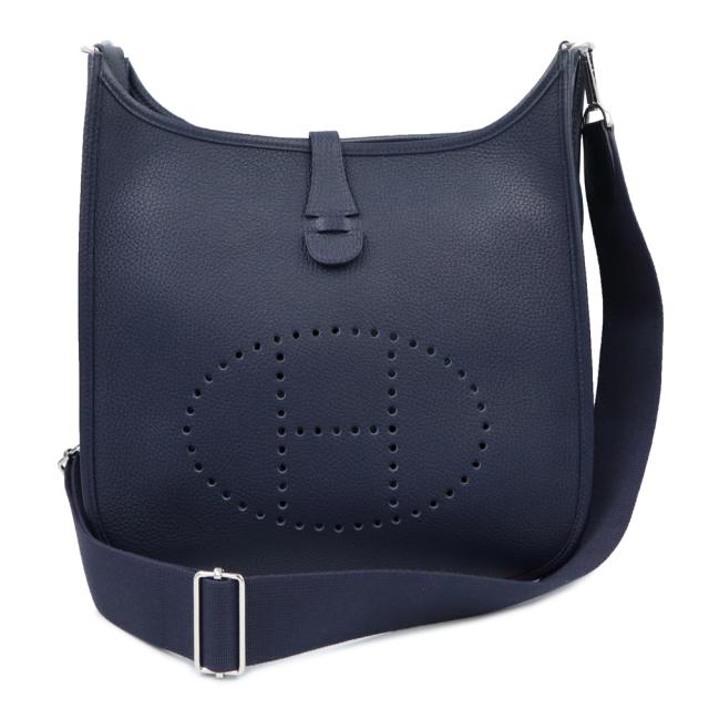（未使用　展示品）HERMES エルメス エブリン エヴリン 3 トロワ PM 29 トリヨンクレマンス ブルーニュイ ネイビー Y刻印 ショルダーバッグ 斜め掛け レザー シルバー金具 箱付