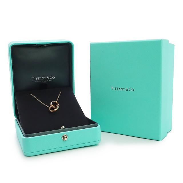 （美品）TIFFANY&amp;Co. ティファニー 67789237 アトラス X クローズド インターロッキング K18RG 750 ローズゴールド ネックレス ペンダント 箱付_1