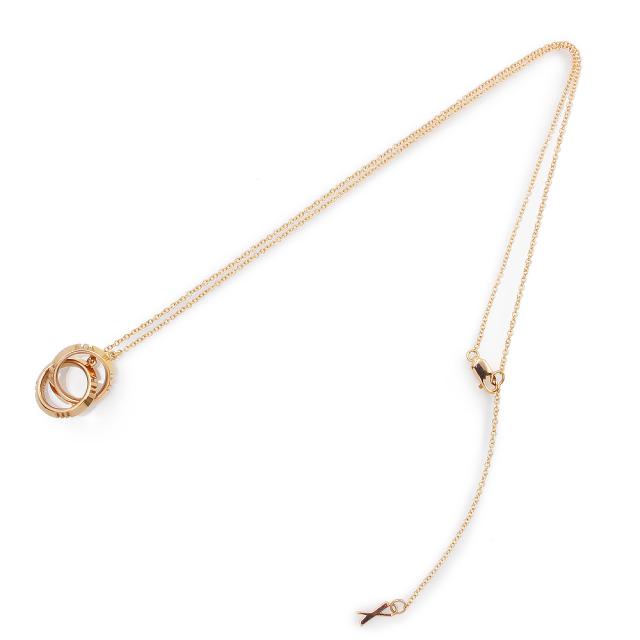 （美品）TIFFANY&amp;Co. ティファニー 67789237 アトラス X クローズド インターロッキング K18RG 750 ローズゴールド ネックレス ペンダント 箱付_3