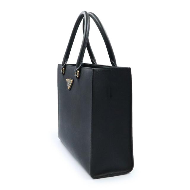 （未使用　展示品）PRADA プラダ 1BA337 ミディアム 三角ロゴ サフィアーノ ラックス レザー NERO ネロ 2WAY ショルダー ハンドバッグ ゴールド金具_3