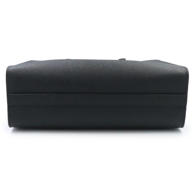 （未使用　展示品）PRADA プラダ 1BA337 ミディアム 三角ロゴ サフィアーノ ラックス レザー NERO ネロ 2WAY ショルダー ハンドバッグ ゴールド金具_6