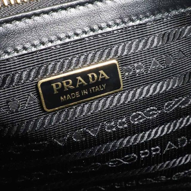 （未使用　展示品）PRADA プラダ 1BA337 ミディアム 三角ロゴ サフィアーノ ラックス レザー NERO ネロ 2WAY ショルダー ハンドバッグ ゴールド金具_8