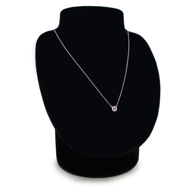 （美品）TIFFANY&amp;Co. ティファニー エルサ ペレッティ カラー バイ ザ ヤード アメジスト SV925 スターリングシルバー アメジスト パープル チェーン ネックレス ペンダント 箱付_5