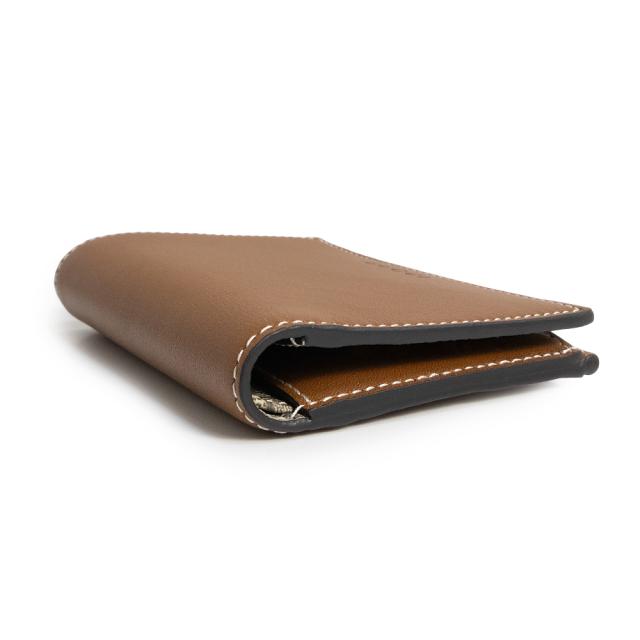 （新品・未使用品）GUCCI グッチ 826718 GGエンブレム ミディアム ジップウォレット スムースレザー GGスプリームキャンバス ブラウン ベージュ 二つ折り財布 ゴールド金具 箱付_5