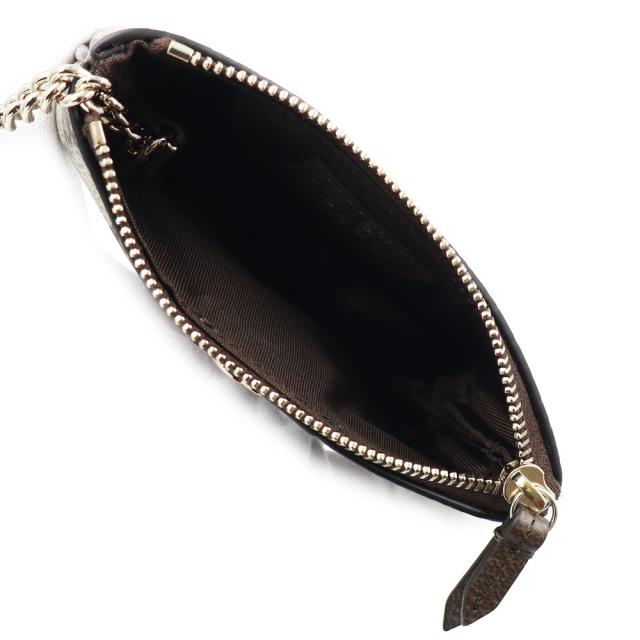（新品・未使用品）GUCCI グッチ 838466 オフィディア ジップキーポーチ ソフトGGスプリーム レザー ベージュ ダークブラウン コインケース 小銭入れ 財布 シャンパンゴールド金具 箱付_2