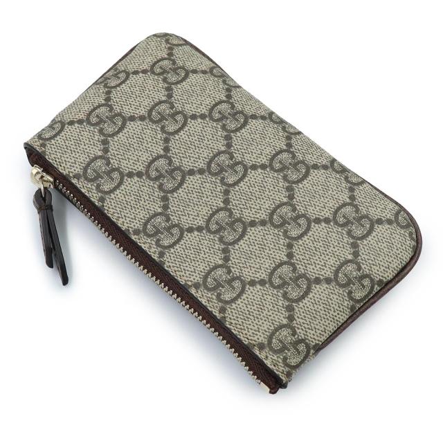 （新品・未使用品）GUCCI グッチ 838466 オフィディア ジップキーポーチ ソフトGGスプリーム レザー ベージュ ダークブラウン コインケース 小銭入れ 財布 シャンパンゴールド金具 箱付_4