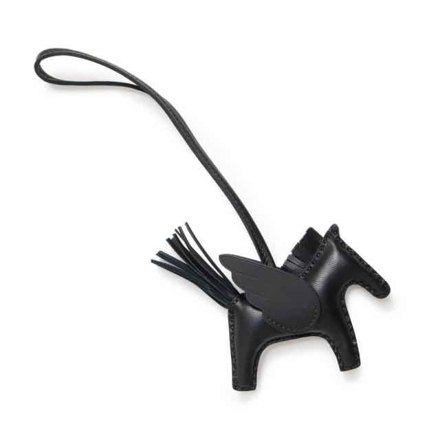 （新品・未使用品）HERMES エルメス ロデオ ペガサス PM アニューミロ ヴォースイフト Noir ノワール ブラック K刻印 バッグチャーム ラムスキン レザー 箱付_3
