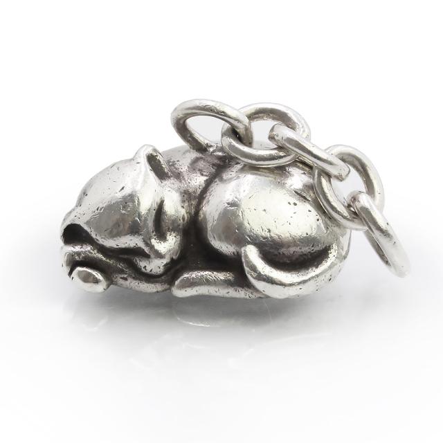 （中古）TIFFANY&Co. ティファニー 眠り猫 キャット SV925 シルバー チャーム