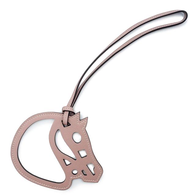 （新品・未使用品）HERMES エルメス パドック シュバル ヴォースイフト グリシーヌ グリシン ピンク バッグチャーム レザー 箱付