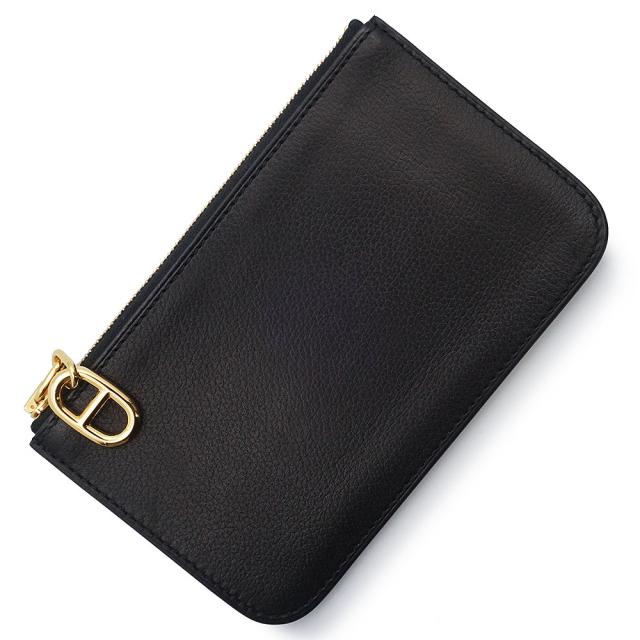 （新品・未使用品）HERMES エルメス ジップアンゴー シェーヌ ダンクル ヴォーエヴァーグレイン ノワール ブラック K刻印 カードケース 名刺入れ 定期入れ パスケース コインケース 小銭入れ 財布 レザー ゴールド金具 箱付