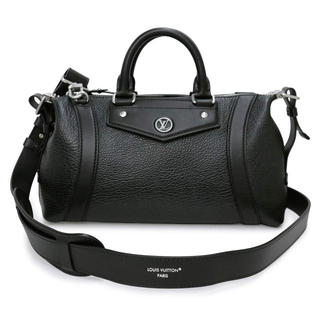 （未使用　展示品）LOUIS VUITTON ルイ ヴィトン M14514 LV バイカー PM ラムスキン ノワール ブラック ショルダー ハンドバッグ 2way 斜め掛け レザー シルバー金具 箱付 262,350円