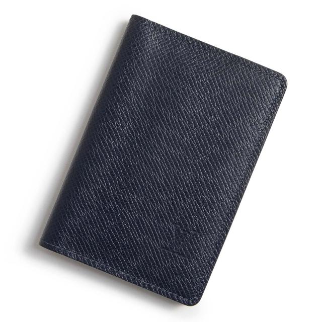 （新品・未使用品）LOUIS VUITTON ルイ ヴィトン M30535 オーガナイザー ドゥ ポッシュ タイガ ブルーマリーヌ ネイビー カードケース 名刺入れ 定期入れ パスケース レザー 箱付