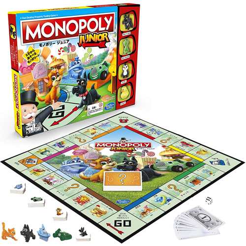 モノポリージュニア 日本語版 キッズ用 モノポリー入門 子供用 ボードゲーム Monopoly ハズブロジャパン Hasbro の通販はau Pay マーケット ユウセイ堂