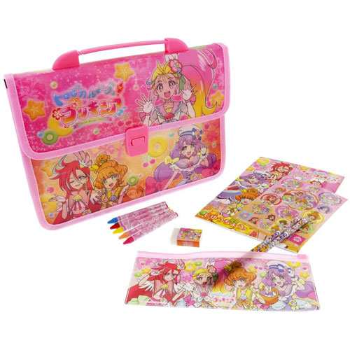 トロピカル ジュ プリキュア ステーショナリーバッグ 文房具セット 自由帳 シール 鉛筆 クレヨン ペンケース 消しゴム トロピカルージの通販はau Pay マーケット ユウセイ堂