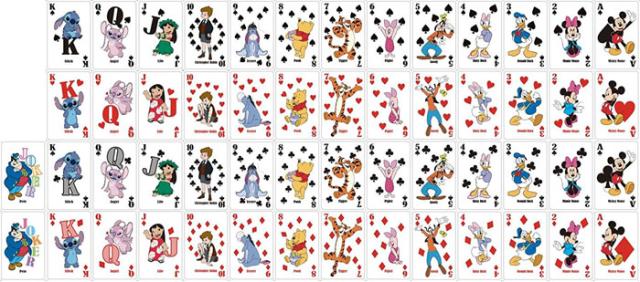 キャラクターイラスト入りトランプセット ディズニーキャラクター 絵合わせカードゲーム トランプ