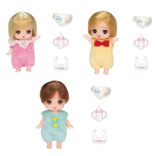 リカちゃん LD-23 みつごのあかちゃん かこちゃん & LD-24 みくちゃん & LD-25 げんくん 3体セット 【家族 三つ子の赤ちゃん 妹  弟 ベビー 着せ替え人形本体】の通販はau PAY マーケット - ユウセイ堂 | au PAY マーケット－通販サイト