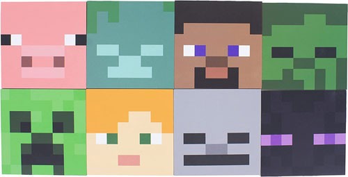 マインクラフト Minecraft キャラクターコースター 8枚入 【国内正規