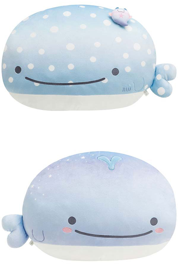 じんべえさん ぬいぐるみ スーパーもーちもちクッション (深海の