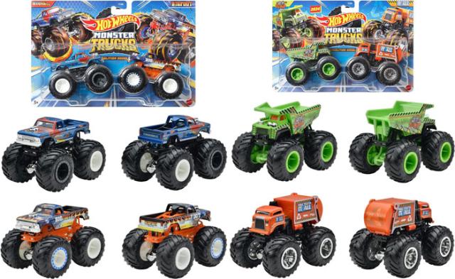 送料無料！】ホットウィール モンスタートラック 1:64 2パック