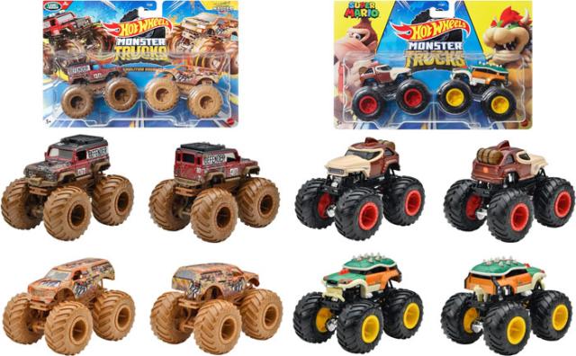 送料無料！】ホットウィール モンスタートラック 1:64 2パック