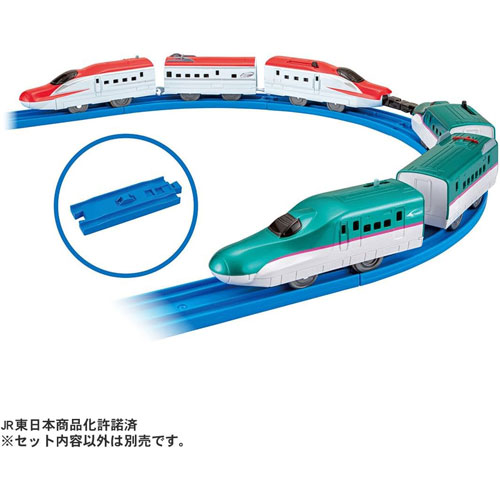 【送料無料！】プラレール E5系新幹線＆E6系新幹線 ガチャッと連結セット 【はやぶさ スーパーこまち 車両セット 本体 電車 鉄道玩具 タカラトミー 玩具 プレゼント】