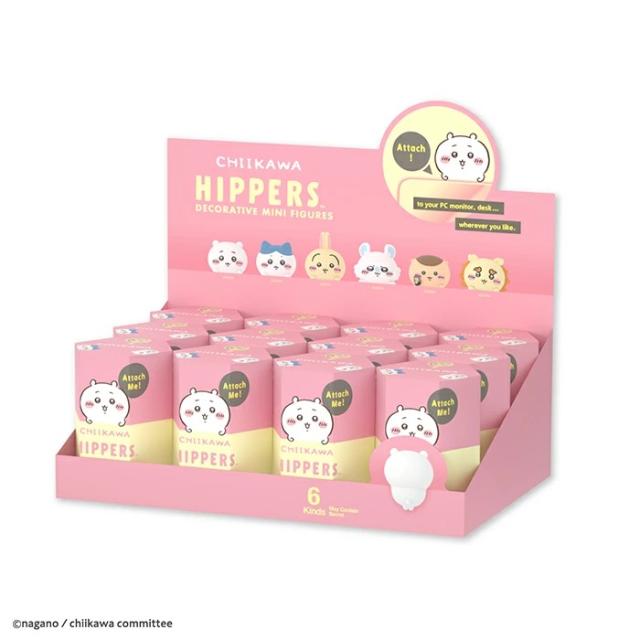 【送料無料！】[12個セット=1BOX] HIPPERS CHIIKAWA ヒッパーズ ちいかわ 【人形 吸着シート シール 貼れる フィギュア マスコット グッズ 雑貨 玩具】
