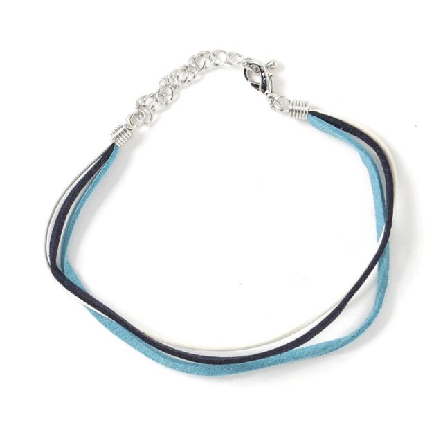 送料無料 アンクレット メンズ レディース アクセサリー シンプル 3連 プレート 紐 ひも ヒモ おしゃれ メンズファッション小物 通販 新の通販はau Pay マーケット Topism メンズファッション