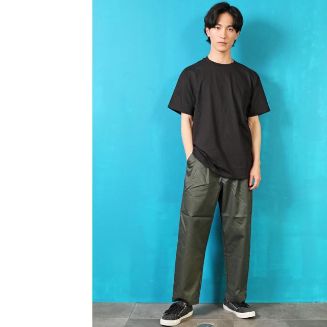 冬新作 ワイドパンツ メンズ ゆったり タックパンツ ワイド シェフパンツ 無地 コットン 太め テーパード ツータック パンツ 黒 ブラックの通販はau Pay マーケット Topism メンズファッション