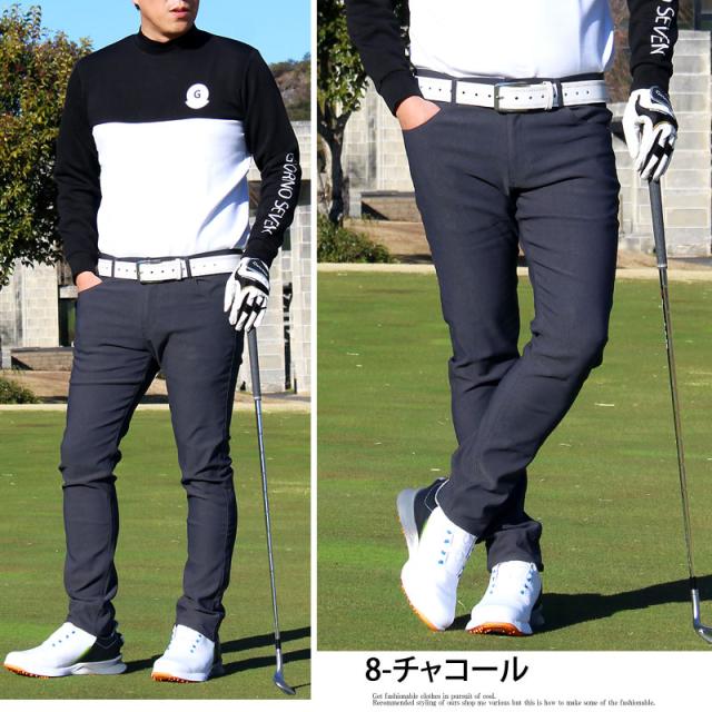 S~3XL 伸縮 ゴルフパンツ メンズ ゴルフウェア ストレッチ