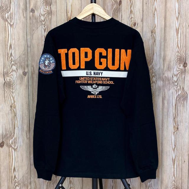 送料無料 AVIREX アヴィレックス TOP GUN トップガン 長袖Tシャツ ロングTシャツ ロンT 長袖トップス 783-3930017 アビレックス メンズ ブランド ゆうパケ_2