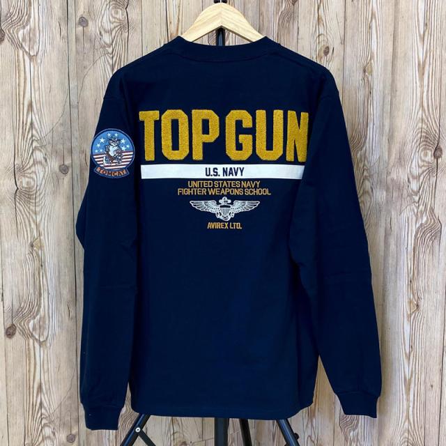 送料無料 AVIREX アヴィレックス TOP GUN トップガン 長袖Tシャツ ロングTシャツ ロンT 長袖トップス 783-3930017 アビレックス メンズ ブランド ゆうパケ_6